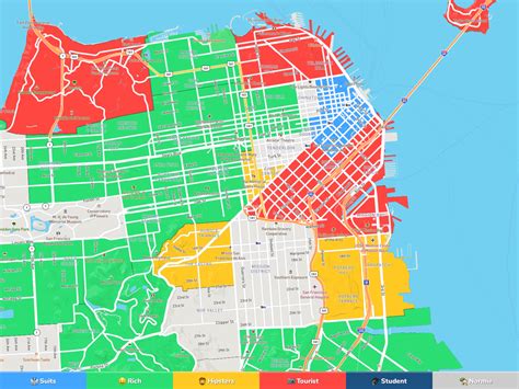 MAP Neighborhood Map Of San Francisco